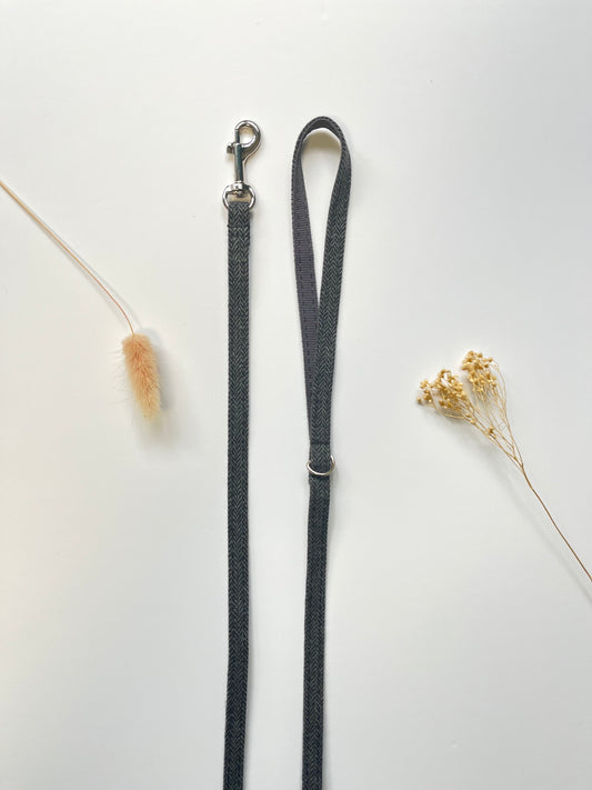 Laisse Chat et Chaton Chevron Gris