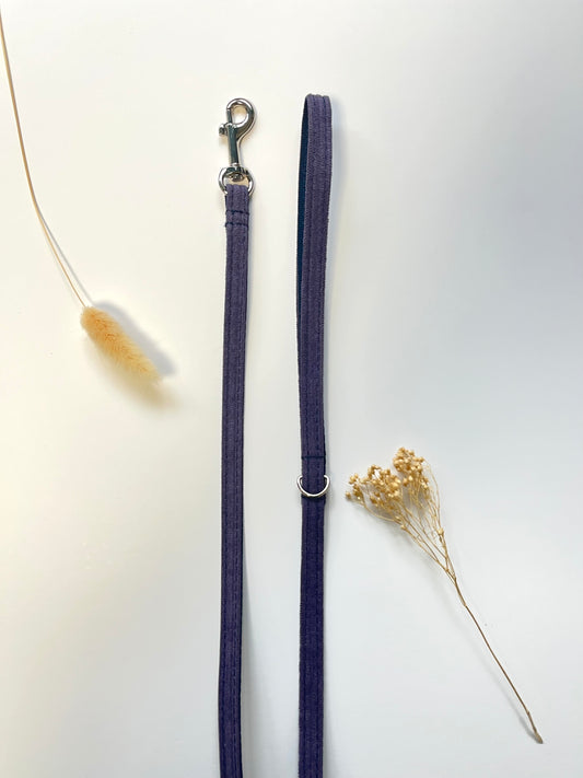 Laisse Chat et Chaton Velours Côtelé Lavande