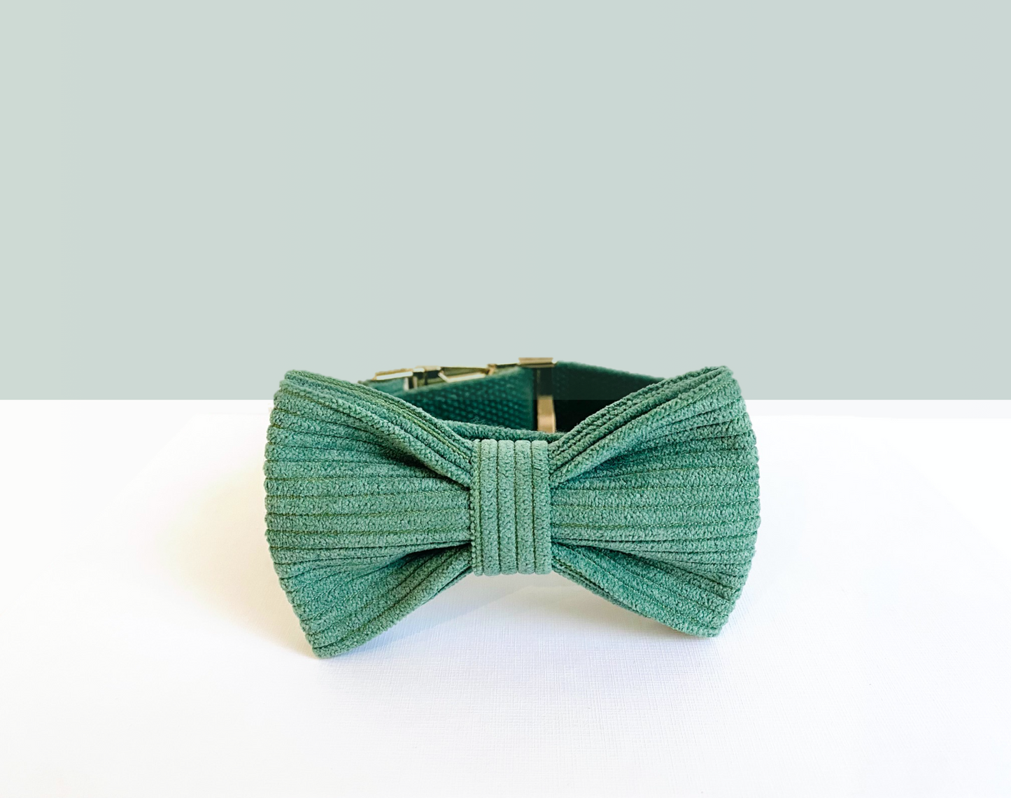 Noeud Papillon Velours Côtelé Vert