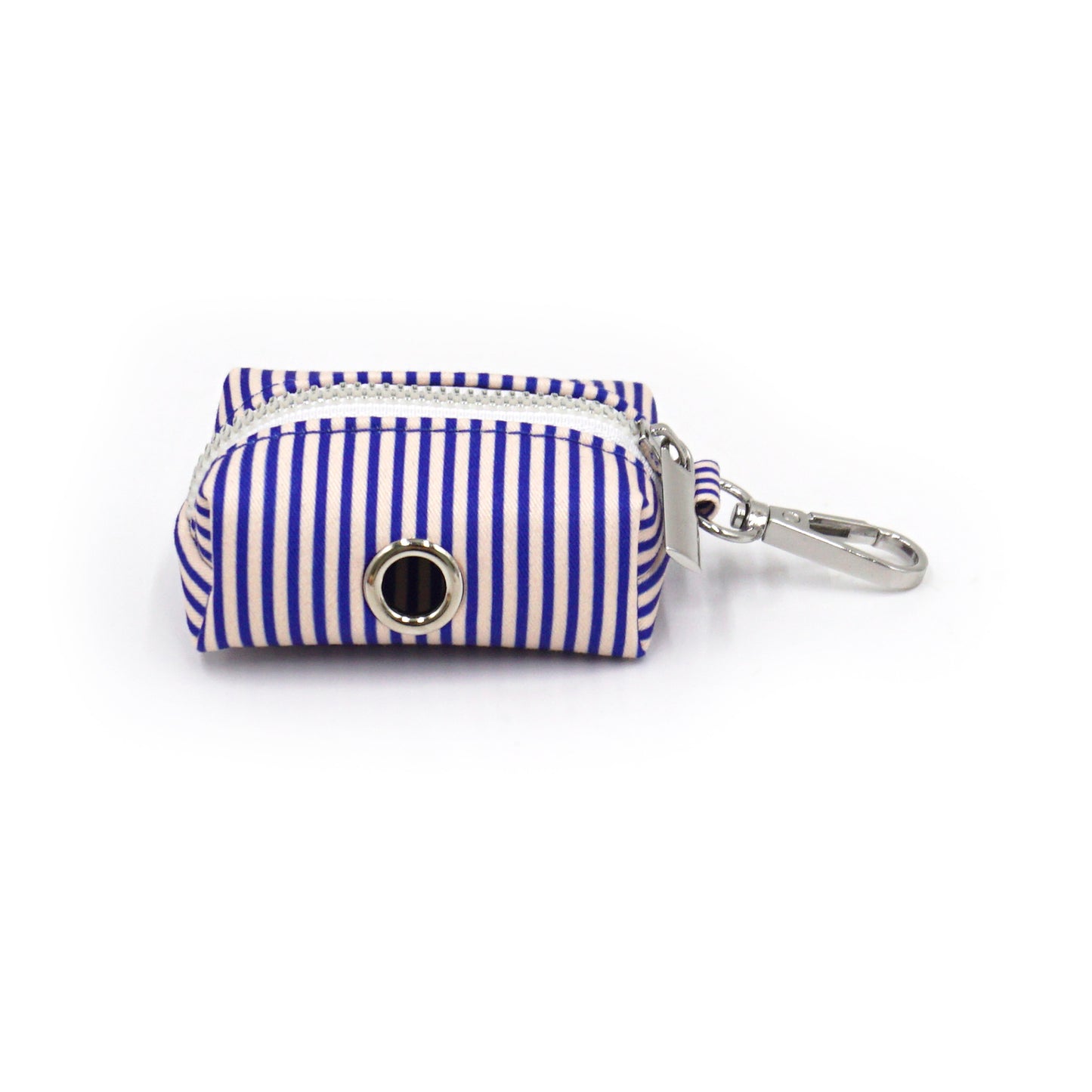 Pochette sac à crotte Coton Rayé Bleu