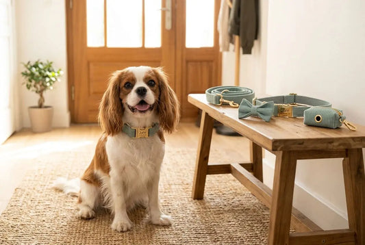 Collier chien personnalisé : prénom et gravure sur cuir