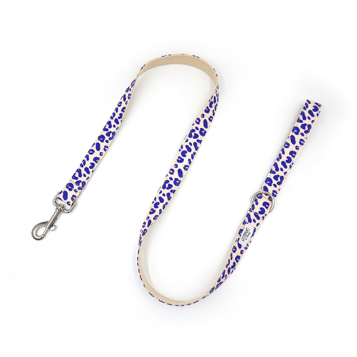 Foulard Tube Infini Lina & Lily - Motif Caniche Mignon - Bleu - 90x180 Cm Ultra Doux