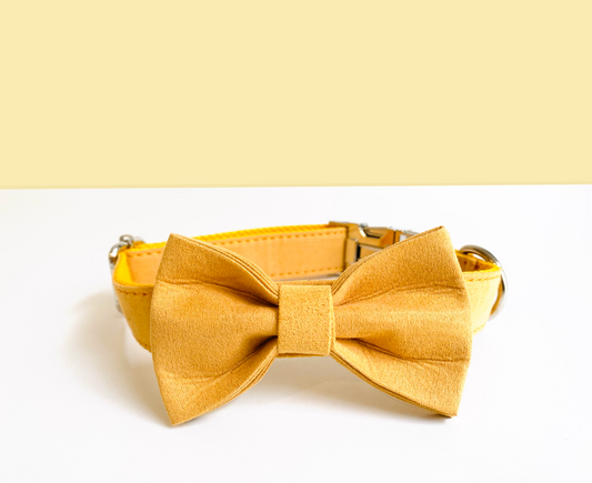 Noeud Papillon Coton Jaune