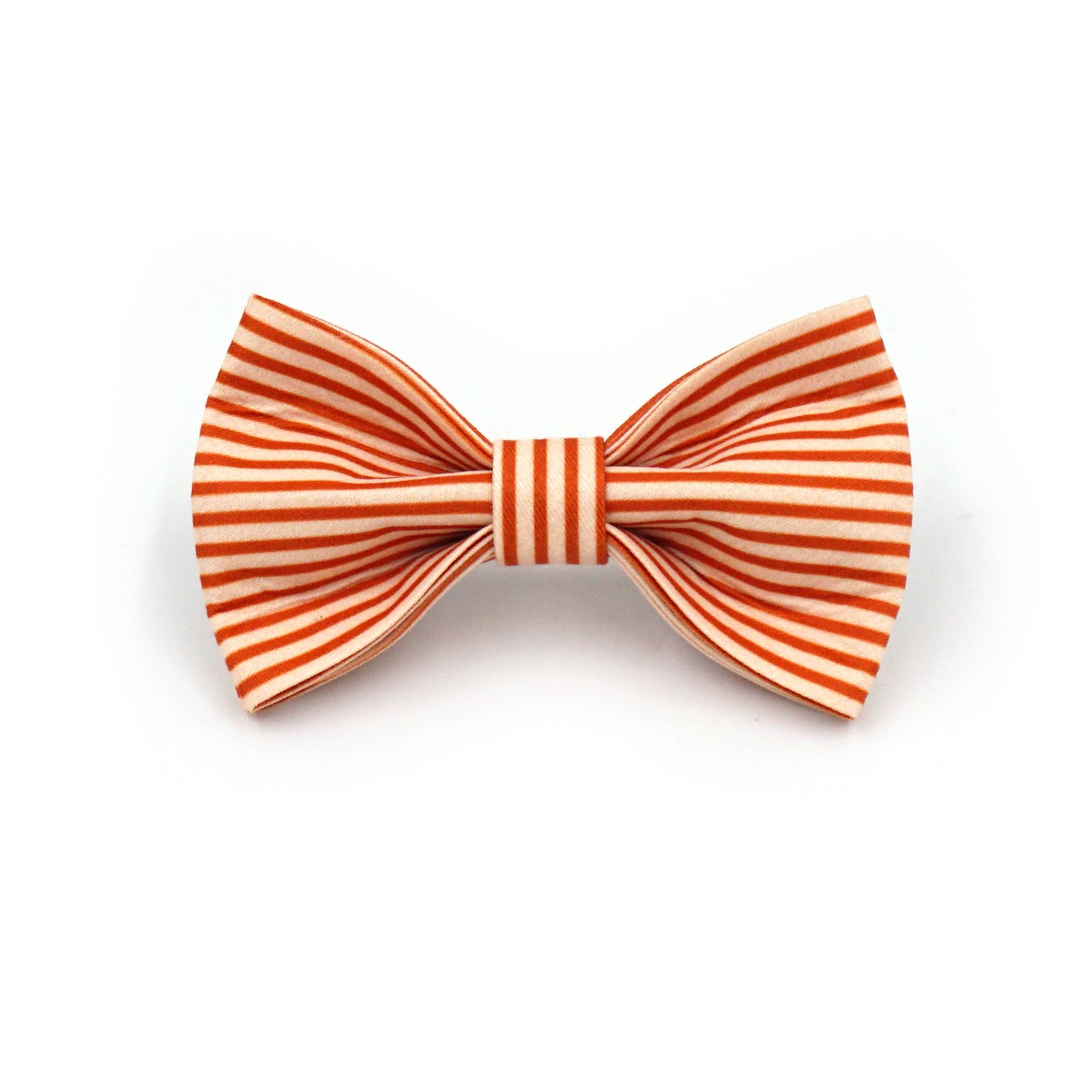 Noeud Papillon Coton Rayé Orange