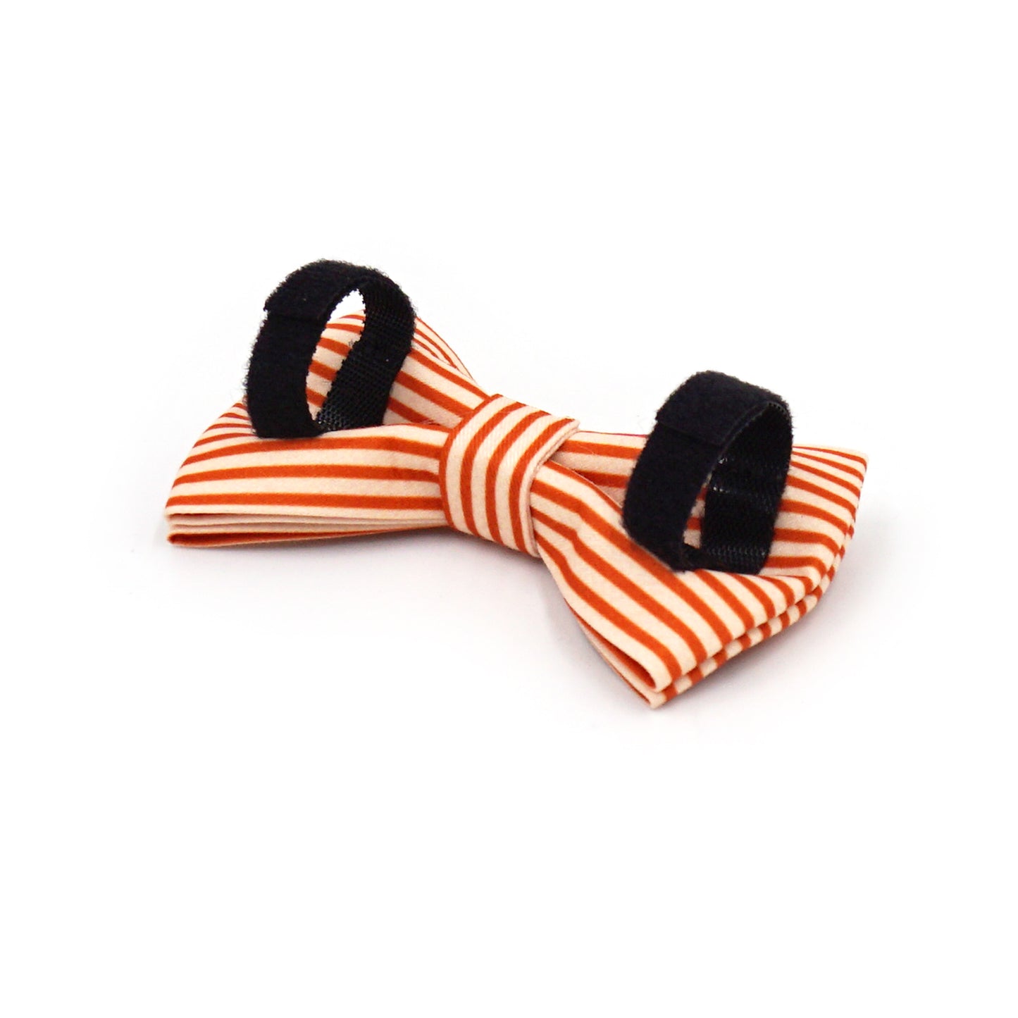 Noeud Papillon Coton Rayé Orange