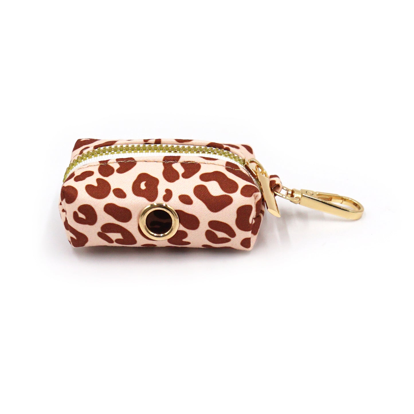 Pochette sac à crotte Coton Léopard Sable