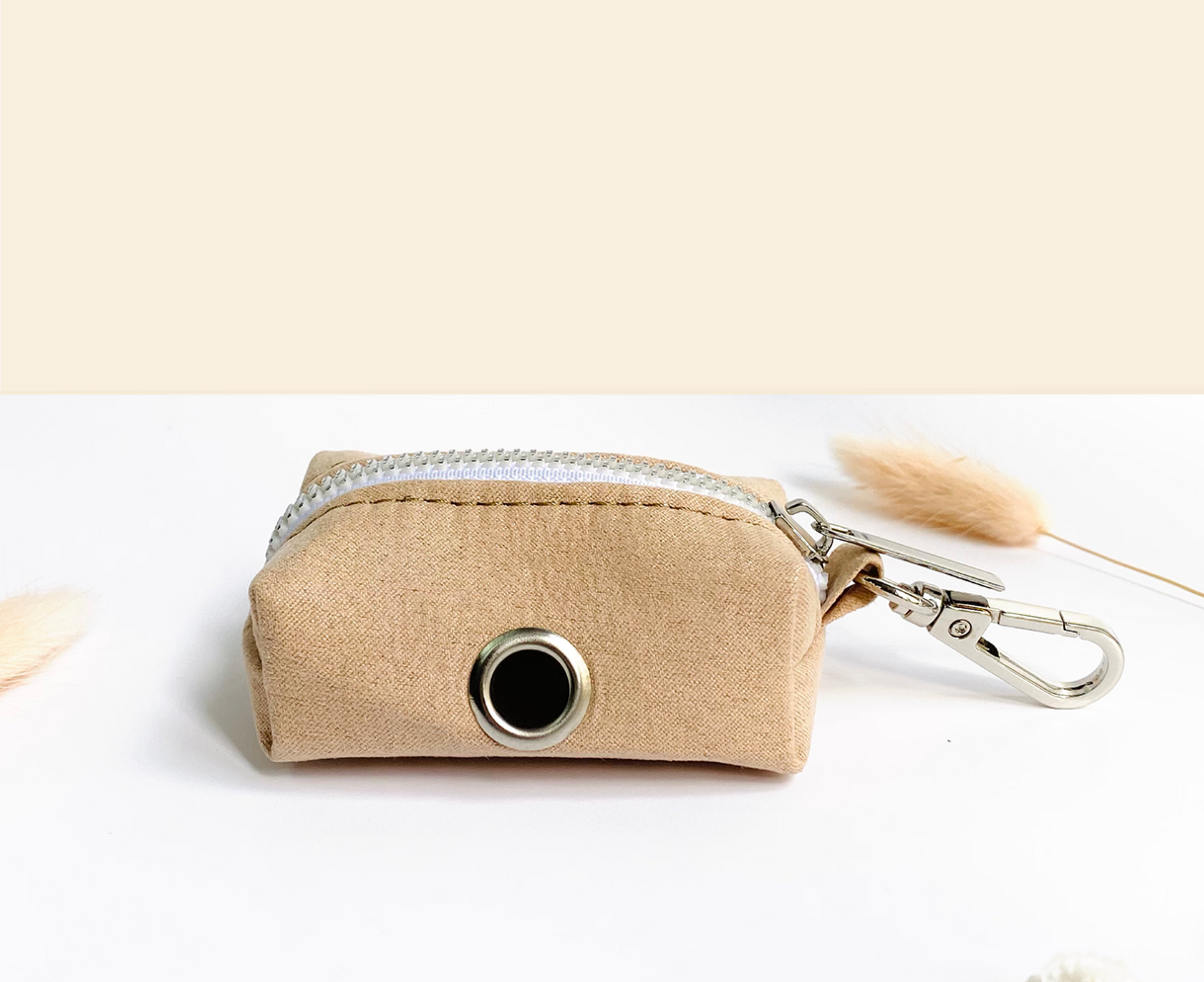 Pochette sac a crotte Coton Beige Bande de Canailles