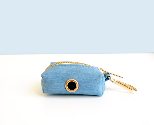 Pochette sac à crotte Coton Bleu Jean